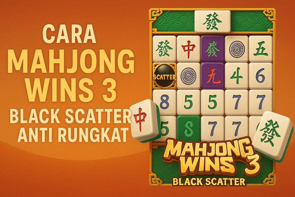 Cara Bermain Mahjong Wins 3 Black Scatter Anti Rungkat